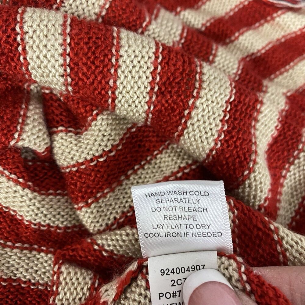 Unity World Wear Cardigan Womens XL 4th of July Patriotic American Flag Fringe - Picture 9 of 11